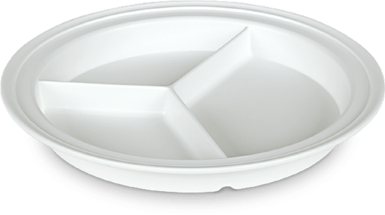 GripWare Partitioned Scoop Dish